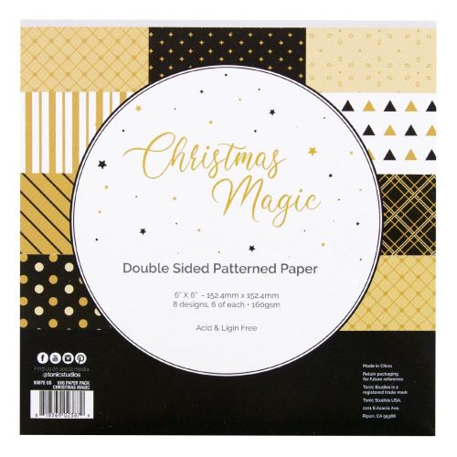 Craft Perfect Double-Sided Cardstock 6"X6 24/Pkg Christmas Magic