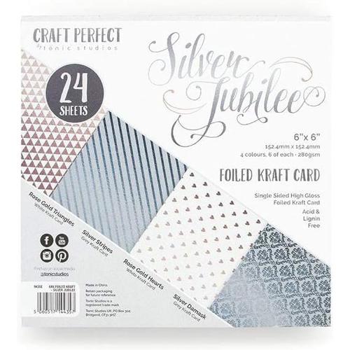 Craft Perfect Silver Jubilee 6 x 6 Mixed Card Pack