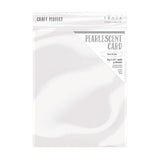 Craft Perfect Pearlescent Cardstock 8.5"X11" 5/Pkg Pearl White