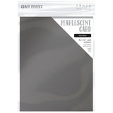 Craft Perfect Pearlescent Cardstock 8.5"X11" 5/Pkg Onyx Black