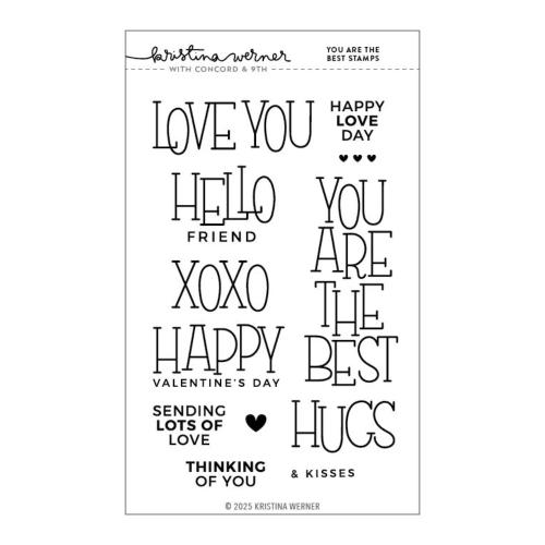 Concord & 9th Kristina Werner You Are The Best Stamps and Dies Bundle