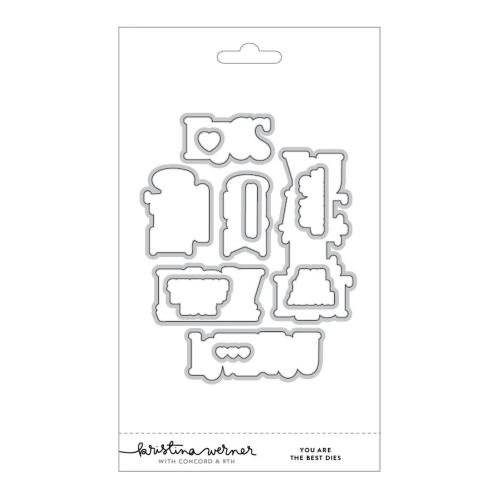Concord & 9th Kristina Werner You Are The Best Stamps and Dies Bundle