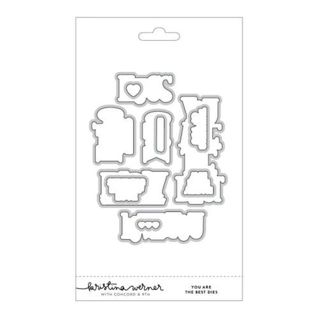 Concord & 9th Kristina Werner You Are The Best Stamps and Dies Bundle