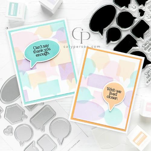 Concord & 9th Kristina Werner Just Talking Stamps Dies and Stencils Bundle - Postage as per Actual