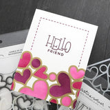 Concord & 9th Kristina Werner Jumble of Hearts Stamp and Stencils Bundle - Postage as per Actual