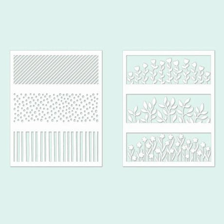 Concord & 9th Hillside Stamps Die and Stencils Bundle - Postage as per Actual