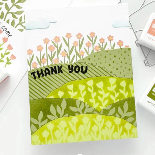 Concord & 9th Hillside Stamps Die and Stencils Bundle - Postage as per Actual