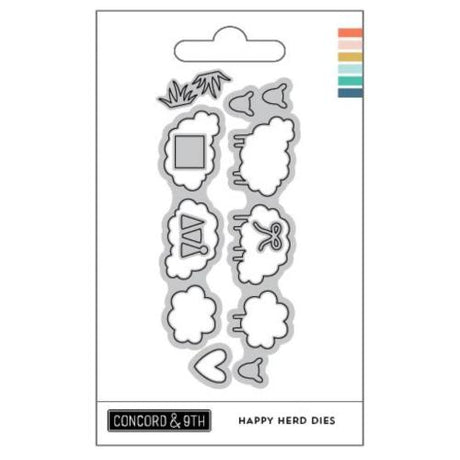 Concord & 9th Happy Herd Stamps Dies and Stencil Bundle - Postage as per Actual