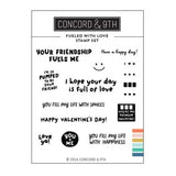 Concord & 9th Fueled with Love Stamps and Dies Bundle