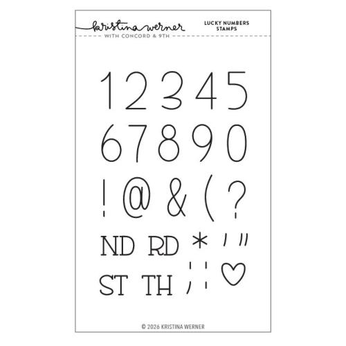 Concord & 9th Concord & 9th Kristina Werner Lucky Numbers Stamps and Dies Bundle