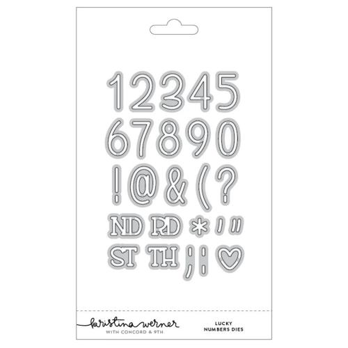 Concord & 9th Concord & 9th Kristina Werner Lucky Numbers Stamps and Dies Bundle