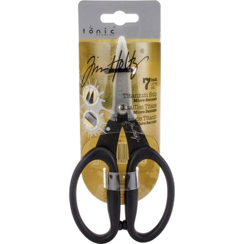 Kushgrip Non-Stick Micro Serrated Scissors 7" By Tim Holtz - Krafters Cart