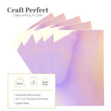 Craft Perfect Gloss Iridescent Mirror Cardstock 8.5"X11"-Prismatic Pink