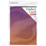 Craft Perfect Ombre Glitter Cardstock 8.5"X11"-Arabian Nights