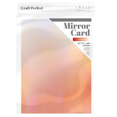 Craft Perfect Ombre Iridescent Mirror Cardstock 8.5"X11"-Angel Fire