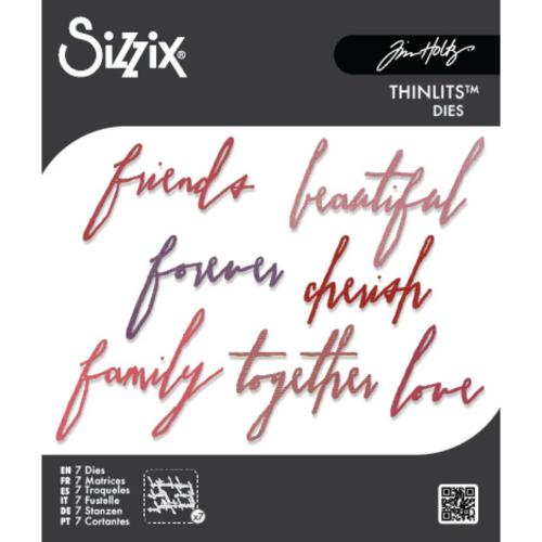Sizzix Thinlits Die by Tim Holtz Handwritten Love (7pcs) (660218)