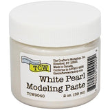 The Crafter's Workshop - Modeling Paste 2oz-White Pearl