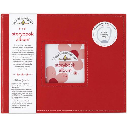 Doodlebug Storybook D-Ring Album 8"X8" Ladybug - Postage as per Actual