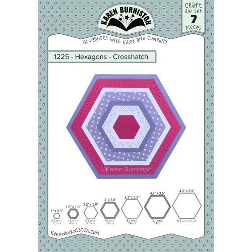 Karen Burniston - Hexagons - Crosshatch