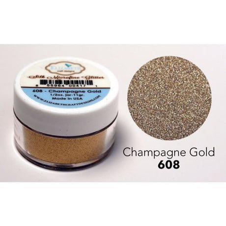 Elizabeth Craft Designs Silk Microfine Glitter .5oz Champagne Gold - Krafters Cart