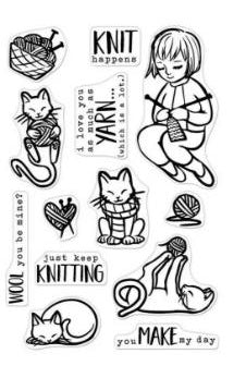 Hero Arts - Stamp and Die Bundle: Knitting (CM364)