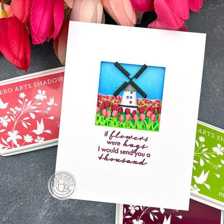 Hero Arts - Looking Glass Dies: DI883 Windmill Tulips
