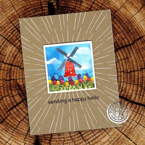 Hero Arts - Looking Glass Dies: DI883 Windmill Tulips