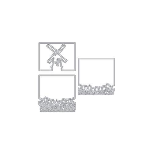 Hero Arts - Looking Glass Dies: DI883 Windmill Tulips