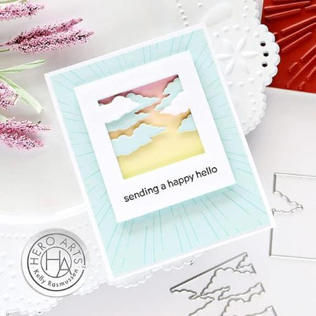 Hero Arts - Looking Glass Dies: DI887 Rain & Clouds