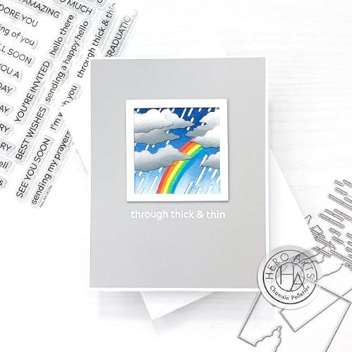 Hero Arts - Looking Glass Dies: DI887 Rain & Clouds