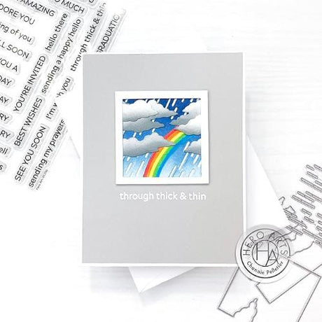 Hero Arts - Looking Glass Dies: DI887 Rain & Clouds