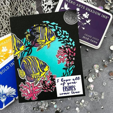 Hero Arts - Color Layering Stamp: CM538 Royal Angelfish