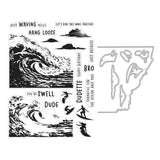 Hero Arts - Frame Cuts: DI892 HeroScape Barrel Wave