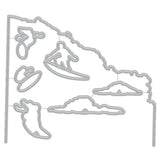 Hero Arts - Frame Cuts: DI892 HeroScape Barrel Wave