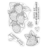 Hero Arts - Hero Florals Poly Clear: CM540 Strawberries Line Art