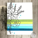 Hero Arts - Stamps: CM541 Succulent Bouquet