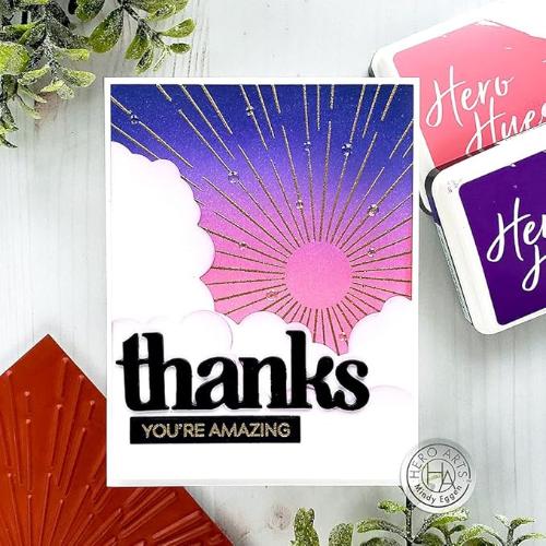 Hero Arts - Bold Prints Cling Stamp: CG844 Sun Ray