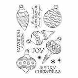 Hero Arts - Stamps: CM553 Holiday Ornaments