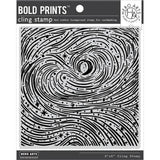 Hero Arts - Bold Prints Cling Stamp: CG853 Etched Winter Swirls