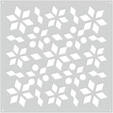 Hero Arts - Stencil Square: SA169 Poinsettia Pattern