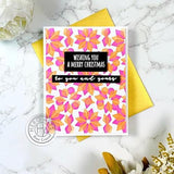 Hero Arts - Stencil Square: SA169 Poinsettia Pattern