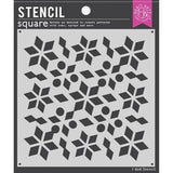 Hero Arts - Stencil Square: SA169 Poinsettia Pattern