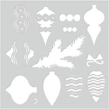 Hero Arts - Stencil Square: SA170 Layering Ornaments and Trimmings