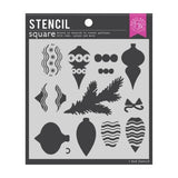 Hero Arts - Stencil Square: SA170 Layering Ornaments and Trimmings