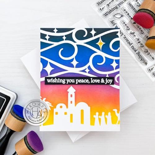 Hero Arts - Stencil Square: SA172 Nativity