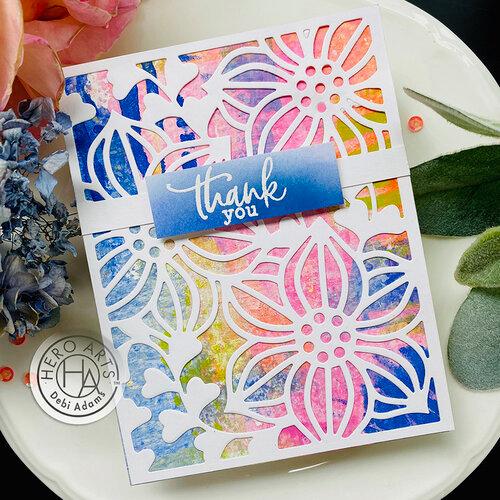 Hero Arts - Fancy Dies:DF027 Hearts & Blossoms Cover Plate