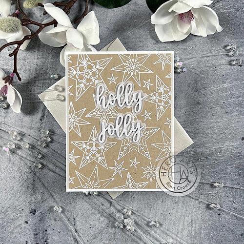 Hero Arts - Bold Prints Cling Stamp: CG886 Star Pattern