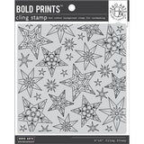 Hero Arts - Bold Prints Cling Stamp: CG886 Star Pattern