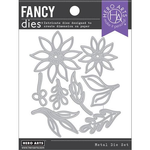Hero Arts - Fancy Dies: DF083 Foliage & Flowers