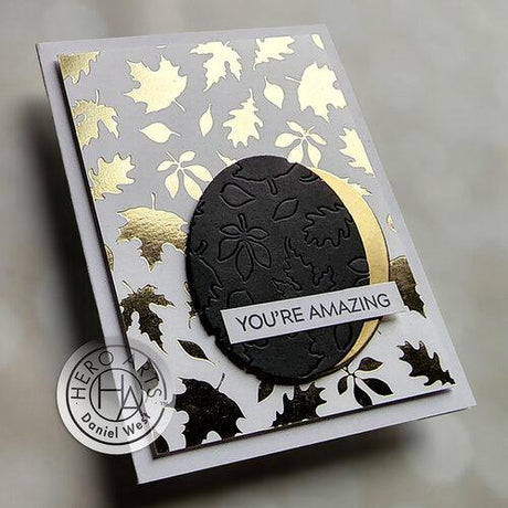 Hero Arts - Hot Foil Plate: HF107 Fall Leaves
